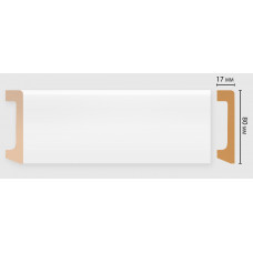 Цветной напольный плинтус Decomaster D235-115 (80*17*2400 мм) ДМ