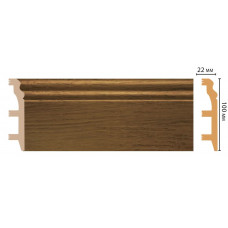 Цветной напольный плинтус Decomaster D232-88 ШК/14 (100*22*2400 мм)