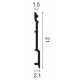 Плинтус Orac Decor SX191 Дюрополимер 2000*210*21 мм