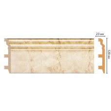 Цветной напольный плинтус Decomaster D233-80 ШК/8 (120*23*2400 мм)