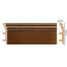 Цветной напольный плинтус Decomaster D232-75 ДМ (100*22*2400 мм)