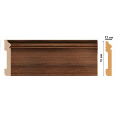Цветной напольный плинтус Decomaster D005-74 (79*13*2400) ДМ