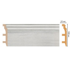 Цветной напольный плинтус Decomaster D232-84 ШК/14 (100*22*2400 мм)