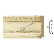 Плинтус с пров. каб. Decor Dizayn 166-1028 Полистирол 2400*90*19 мм