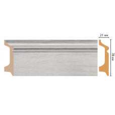 Цветной напольный плинтус Decomaster D122-84 ДМ (78*21*2400 мм)
