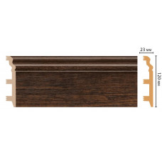 Цветной напольный плинтус Decomaster D233-966 ШК/8 (120*23*2400 мм)