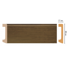Цветной напольный плинтус Decomaster D235-88 (80*17*2400 мм)