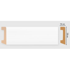 Цветной напольный плинтус Decomaster D234-115 ДМ (58*16*2400 мм)