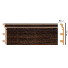 Цветной напольный плинтус Decomaster D233-438 ДМ (120*23*2400 мм)