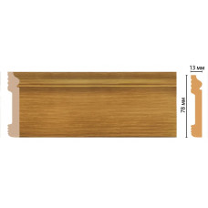 Цветной напольный плинтус Decomaster D005-73 (79*13*2400) ДМ