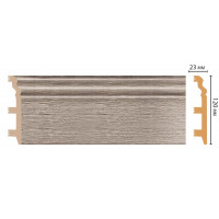 Цветной напольный плинтус Decomaster D233-77 ШК/8 (120*23*2400 мм)
