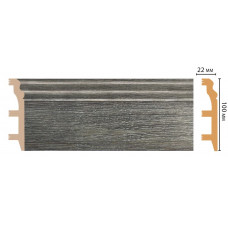 Цветной напольный плинтус Decomaster D232-87 ШК/14 (100*22*2400 мм)