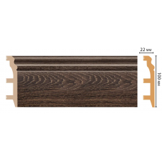 Цветной напольный плинтус Decomaster D232-81 (100*22*2400 мм)