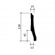 Плинтус Европласт 1.53.104 гибкий Пенополиуретан 2000*120*26 мм