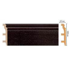 Цветной напольный плинтус Decomaster D232-433 ШК/14 (100*22*2400 мм)
